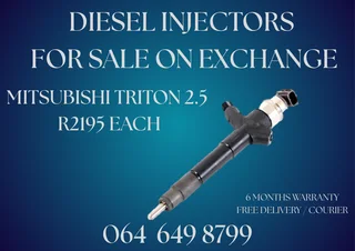 Mitsubishi Triton 2.5 Diesel Injectors For Sale On Exchange Washers Included