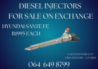 Hyundai Sante Fe Diesel Injectors For Sale 6 Months Warranty And Washers Included