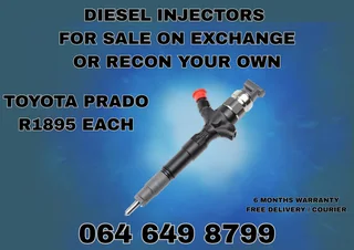 Toyota Prado Diesel Injectors For Sale On Exchange Copper Washers Included