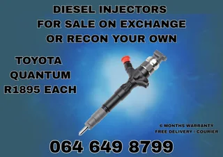 Toyota Quantum Diesel Injectors For Sale On Exchange Warranty Included
