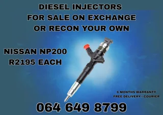Nissan Np200 Diesel Injectors For Sale Or Recon Your Own 6 Months Warranty Included