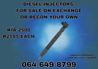 Kia 2500 Diesel Injectors With Copper Washers For Sale