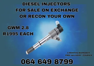 We Can Gwm 2.8 Diesel Injectors With 6 Months Warranty