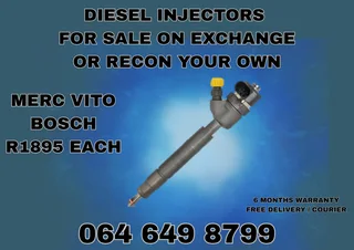Merc Vito Bosch Diesel Injectors For Sale Or Recon Your Own