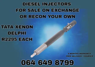 Tata Xenon Delphi Diesel Injectors For Sale Or Recon Your Own 6 Months Warranty Included