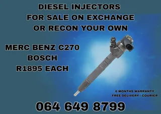 Merc Benz C270 Bosch Diesel Injectors For Sale Or Recon Your Own Copper Washers Included
