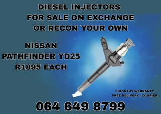 We Can Recon Your Nissan Pathfinder Yd25 Diesel Injectors With 6 Months Warranty