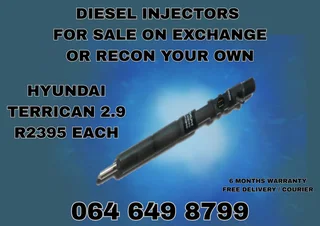 Hyundai Terrican 2.9 Diesel Injectors For Sale Or Recon Your Own With Copper Washers