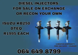 Isuzu Kb250 Dteq Diesel Injectors With Copper Washers For Sale