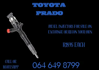 Toyota Prado Diesel Injectors For Sale On Exchange 6 Months Warranty Included
