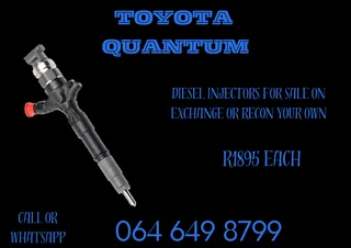 Toyota Quantum Diesel Injectors For Sale Or Recon Your Own