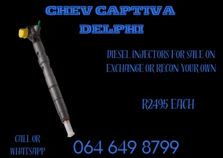 Chev Captiva Delphi Diesel Injectors For Sale