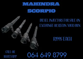 Mahindra Scorpio Diesel Injectors For Sale 6 Months Warranty Included