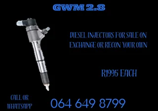 Gwm 2.8 Diesel Injectors With Copper Washers For Sale 6 Months Warranty Included