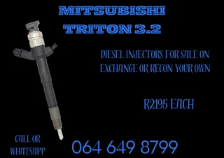 Mitsubishi Triton 3.2 Diesel Injectors With Copper Washers For Sale