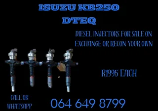 Isuzu Kb250 Dteq Diesel Injectors For Sale On Exchange Or Recon Your Own