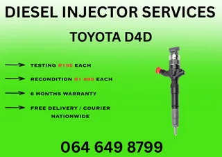 Toyota D4d Diesel Injectors For Sale On Exchange Or Recon Your Own