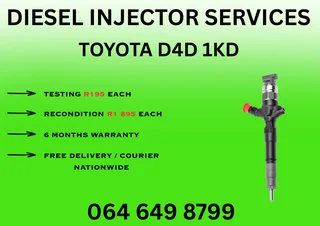Toyota D4d 1kd Diesel Injectors For Sale On Exchange Or Recon Your Own Copper Washers Included