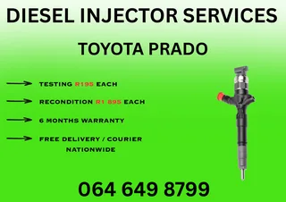 Toyota Prado Diesel Injectors For Sale On Exchange 6 Months Warranty Included