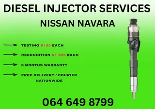 Nissan Navara Diesel Injectors For Sale Or Recon Your Own 6 Months Warranty Included