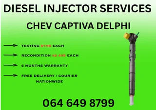 Chev Captiva Delphi Diesel Injectors With Copper Washers For Sale Or Recon Your Own