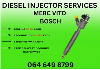 Merc Vito Bosch Diesel Injectors For Sale On Exchange Or Recon Your Own Warranty Included