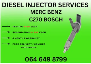 Merc Benz C270 Bosch Diesel Injectors For Sale Or Recon Your Own