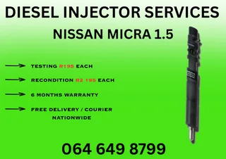 Nissan Micra 1.5 Diesel Injectors For Sale Or Recon Your Own Copper Washers Included