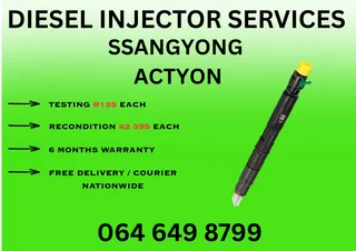 Ssangyong Actyon Diesel Injectors With Copper Washers For Sale