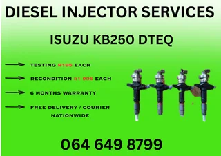 Isuzu Kb250 Dteq Diesel Injectors For Sale Copper Washers And 6 Months Warranty Included
