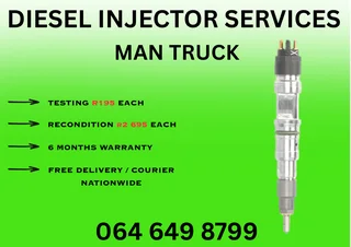 Man Truck Diesel Injectors For Sale On Exchange Copper Washers And 6 Months Warranty Included