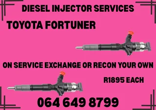 Toyota Fortuner Diesel Injectors For Sale On Exchange Or Recon Your Own Washers And Warranty Inc