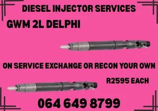 Gwm 2l Delphi Diesel Injectors With Washers For Sale On Exchange
