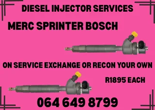 We Can Recon Your Merc Sprinter Bosch Diesel Injectors 6 Months Warranty Included