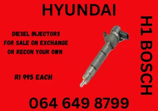 Hyundai H1 Bosch Diesel Injectors For Sale Or Recon Your Own Washers And Warranty Included