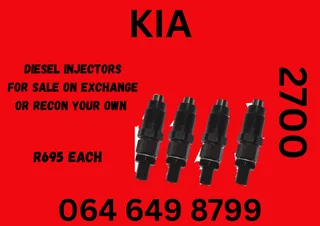 Kia 2700 Diesel Injectors For Sale Copper Washers And Warranty Included