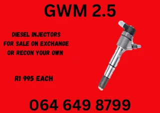 Gwm 2.5 Diesel Injectors With Copper Washers For Sale