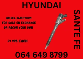 Hyundai Sante Fe Diesel Injectors With Washers For Sale On Exchange Or Recon Your Own Warranty Incl