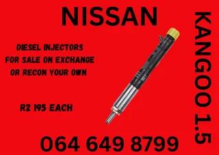 We Can Recon Your Nissan Kangoo 1.5 Diesel Injectors 6 Months Warranty Included