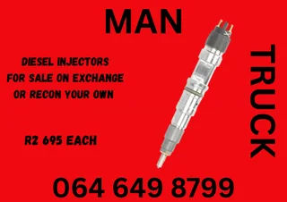Man Truck Diesel Injectors For Sale On Exchange Or Recon Your Own Warranty Included