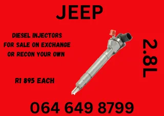 Jeep 2.8 Diesel Injectors For Sale On Exchange Or Recon Your Own Washers And Warranty Included