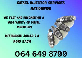 Mitsubishi 40m40 2.8 Diesel Injectors For Sale On Exchange Or Recon Your Own Warranty Included
