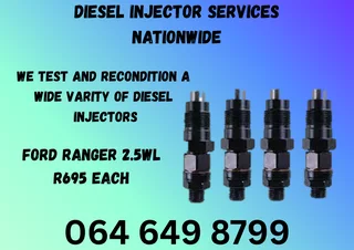 Ford Ranger 2.5wl Diesel Injectors For Sale Or Recon Your Own 6 Months Warranty Included