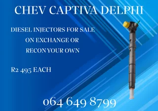 Chev Captiva Delphi Diesel Injectors With Washers For Sale On Exchange Or Recon Your Own
