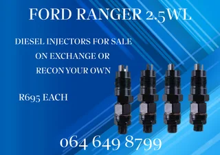 Ford Ranger 2.8wl Diesel Injectors For Sale Or Recon Your Own 6 Months Warranty Included