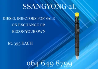 Ssangyong 2l Diesel Injectors For Sale Or Recon Your Own Copper Washers Included