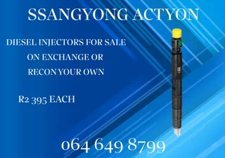 Ssangyong Actyon Diesel Injectors For Sale Or Recon Your Own Washers And Warranty Included