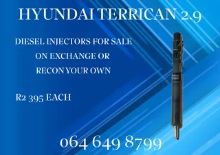 Hyundai Terrican 2.9 Diesel Injectors With Washers For Sale On Exchange