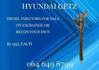 Hyundai Getz Diesel Injectors With Washers For Sale 6 Months Warranty Included
