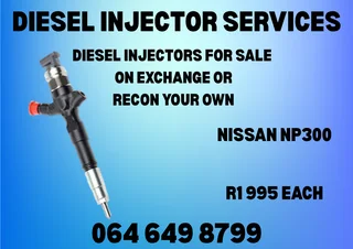 Nissan Np300 Diesel Injectors For Sale On Exchange Copper Washers And Warranty Included